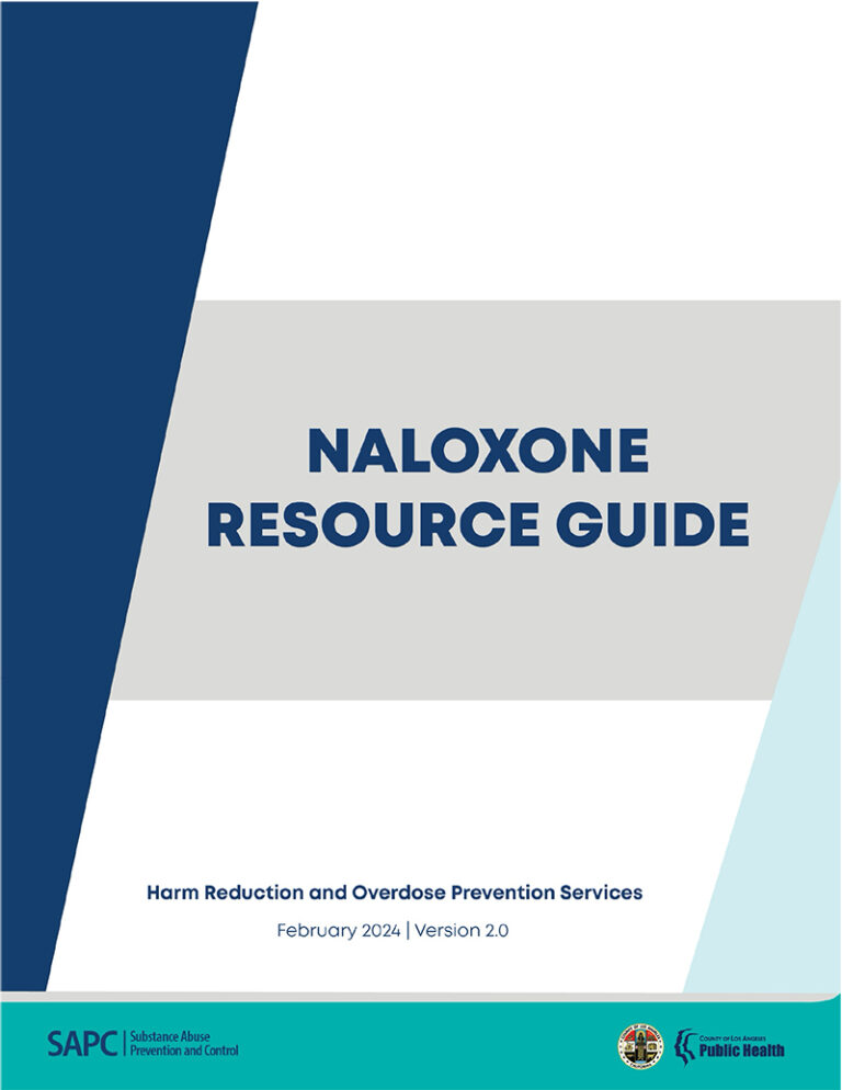 Naloxone resource guide cover