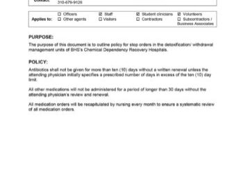 Stop Orders Policy cover