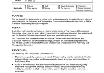 Pharmacy & Therapeutics Committee cover